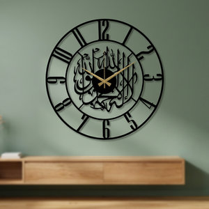 Round Metal Wall <b>Clock</b> Quartz Analog Traditional Design Antique Style for Living Room Single Face <b>Battery</b> Powered - Product Image 5