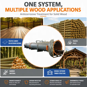 1200/1500/1800mm Vakuumdruck-Holzbehandlungsmaschine Autoklavenpumpe Unterstützt CCA/ACQ/<span class=keywords><strong>Tanalith</strong></span> 220V/380V/440V CE-Zertifiziert - Product Image 5