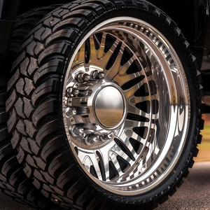 Rines Forjados 10x225 22x8.25 24x8.25 26x8.25 Pulidos a Espejo de 10 Birlos para Camionetas Ford F450 F550 Ram 4500 5500 DRW - Product Image 2