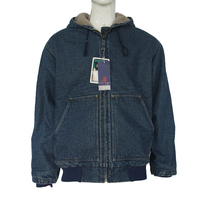 Blouson Bomber en Denim pour Homme Grande Taille, Style Casual, Patchwork, Sans Col, avec Capuche, Fermeture Éclair, Imperméable et Réversible