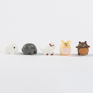 Adornos de resina artesanal Dp Craft con miniaturas de animales: elefante, oveja, conejo, ratón para decoración de jardines de musgo. - Product Image 5