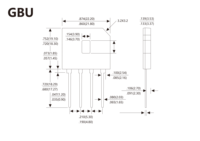 REDRESSEURS DE PONT RAPIDE PASSIVÉS EN VERRE pour GBU1001 GBU1003 GBU1006 GBU1010 Pont Redresseur Pont Diode