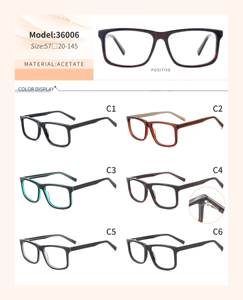 Fabricante Coreano de Gafas de Acetato Montura de Lentes Retro Unisex Marcos de Acetato Premium - Product Image 2