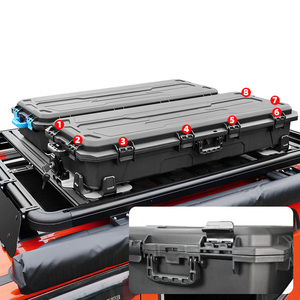 Boîte <span class=keywords><strong>de</strong></span> rangement universelle pour <span class=keywords><strong>toit</strong></span> <span class=keywords><strong>de</strong></span> voiture, étanche, haute qualité, en plastique rigide, pour bagages et outils - Product Image 4