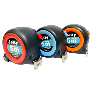 ตลับเมตรจอลลี่ 5 เมตร แบบล็อคอัตโนมัติ ใบมีดเหล็ก สำหรับงานก่อสร้างและงาน DIY - Product Image 4