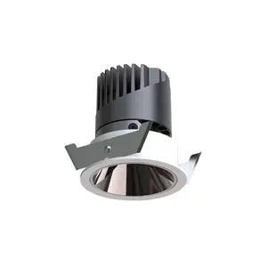 Zhongshan Factory Adjustable Narrow Light 90ra 3 inch 4 inch LED Downlight 9W 12W Hotel Use Dimmable