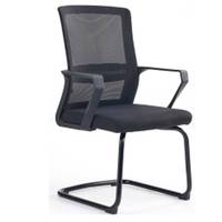 Chaise de bureau ergonomique moderne pliable et confortable avec accoudoirs réglables en maille métallique et support de conférence