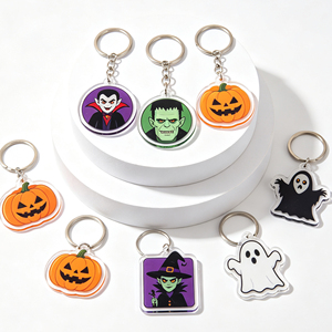 Halloween Frankenstein Acrylic Keychain Cute Monster Keychains Party Gift - Product Image 1