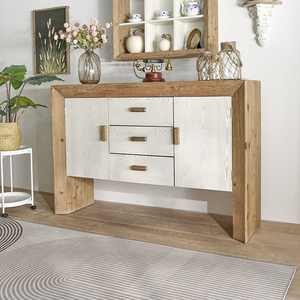 INNOVA, cajón y puerta <span class=keywords><strong>de</strong></span> color blanco personalizados contemporáneos, consola <span class=keywords><strong>de</strong></span> <span class=keywords><strong>entrada</strong></span> <span class=keywords><strong>de</strong></span> madera natural, mesa auxiliar moderna - Product Image 2