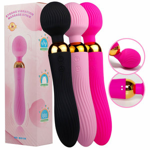 Vibromasseur double tête rechargeable, jouet sexuel pour adultes, baguette électrique AV pour masturbation féminine, massage corporel féminin, stimulation clitoridienne - Product Image 3