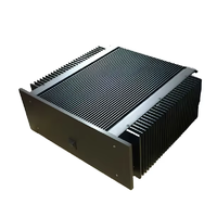 Service de fabrication CNC personnalisé, boîtier d'amplificateur en acier inoxydable/aluminium, anodisation pour boîte de haut-parleur Hi-Fi, carte d'amplificateur
