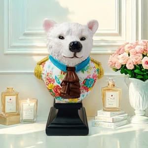 Nuevo mueble de TV para sala de estar, de alta gama, estilo ligero y lujoso, con adorno de oso, regalo, mueble para vinos, decoración de entrada, resina - Product Image 3