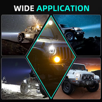 HYNBYZJ  Automobiles Phare LED 5,75 pouces pour camion, voiture tout-terrain, feux halo, phare rond LED étanche
