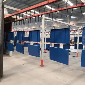 Linea automatica di rivestimento in polvere per recinzione di macchinari per rivestimento metallico
