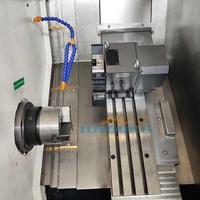 Tour CNC à lit incliné Tck40, petit tour CNC avec mandrin hydraulique, machine de fraisage CNC pour le métal