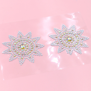 装饰性感美女女孩胸盖宝石乳头糊状钻石乳头馅饼水晶馅饼乳头贴纸 - Product Image 2