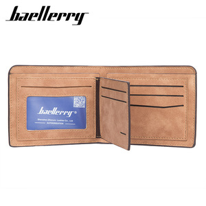 Baellerry <b>Men's</b> Slim <b>Wallet</b> Pu Leather Multiple Card Slots Casual Everyday Use - Product Image 2