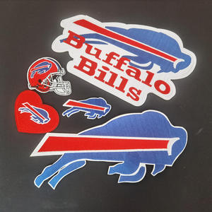 ป้ายทีมฟุตบอลรูปควายออกแบบได้ตามต้องการแผ่นเหล็กปักลายรูปทีมกีฬาของโค้ชมาร์วี่ Levy - Product Image 6