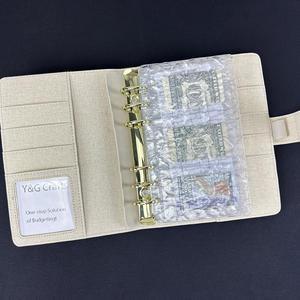 Staccabile Versatile 6 fori Planner Budget divisore acqua Ripple copri legante ricaricabile A6 legante acrilico trasparente legante acrilico - Product Image 6