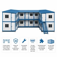 Casa Prefabricada Tipo K Ensamblada con Pernos, Estructura de Acero en C, Dormitorio Temporal, Resistente al Viento y al Fuego, Campamento de Construcción, Edificio Modular