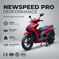 Scooter électrique Paige OEM/ODM 1500W 60V 20Ah, moteur puissant, capacité de charge de 200 kg, personnalisable, longue autonomie