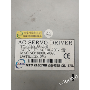 1 ชิ้น ไดรฟ์เซอร์โว ESDA-20B TECO ใหม่ - Product Image 5
