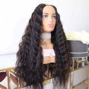 Лидер продаж, натуральные цвета, бесклеевые двойные вытянуты, длинные глубокие волны, 12 А, класс Remy, Бразильская кутикула, выровненная U-V, часть - Product Image 1