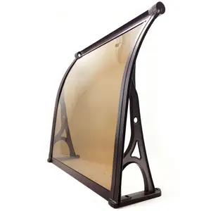 Toldo de puerta de 5mm para tienda, al aire libre para garaje gazebo, techo de toldo de policarbonato para edificios comerciales