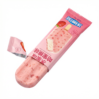 Sachet d'emballage vertical personnalisé imprimé pour bâtonnets glacés, protéinés, résistants à l'humidité, scellés à l'arrière, pour aliments, snacks et gelées