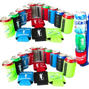 Magnetic Neoprene Drinkware Cooler Custom Wholesale Stubby Holders for Beer Soda & Coozies Neoprene Magnet Beer Can Coozies - Product Image 1