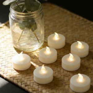 Oshine Flameless LED Tea <b>Lights</b> with Realistic Appearance for Hotel Lobby Guest Room Banquet <b>Hall</b> Decoration - Product Image 1