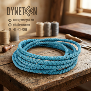 Braided <b>Leather</b> Cord for Jewelry Making Necklace <b>Bracelets</b> Fashion Accessories All Sizes and Colors Full-Grain Original <b>Leather</b> - Product Image 1
