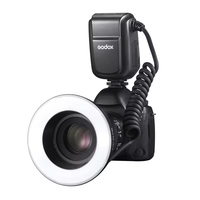 Flash annulaire macro Godox MF-R76 5000K, lumière LED annulaire, flash Speedlite pour Canon, Nikon, Sony et autres appareils photo reflex numériques