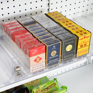 Supermercado automático de plástico POS estante divisor puede dispensador alimentación bebida empujador para botella de leche bebida - Product Image 2