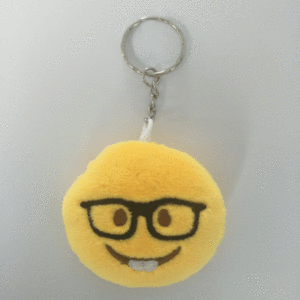 6cm Expression porte-clés fille mignon dessin animé jouets en peluche créatif Smiley en peluche pendentif porte-clés Expression poupées pendentifs - Product Image 5