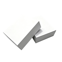 Boîte cadeau portable de luxe avec impression de logo personnalisé, base et couvercle blancs, insert en carton rigide, élégante, haut de gamme, écologique