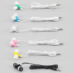 Cheapest Gift In Ear Earphone For School Wholesale Wired Super 3.5mm Colorful Headset Earbud For Walkie-talkie MP3 MP4 - Product Image 6