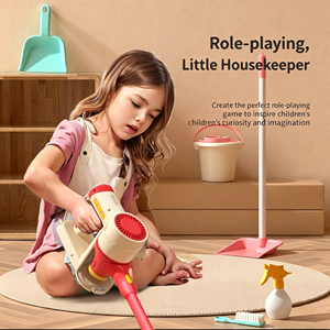 <span class=keywords><strong>Jouet</strong></span> d'<span class=keywords><strong>aspirateur</strong></span> en plastique personnalisé en stock pour enfants, ensemble de <span class=keywords><strong>balai</strong></span> et serpillière pour jeu d'imitation, pour filles de 4 à 6 ans, cadeau du Nouvel An - Product Image 4