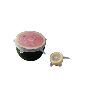 Gran oferta, tapa elástica reutilizable de silicona resistente a altas temperaturas y bajas temperaturas, 6 juegos de cubierta de silicona para alimentos, <span class=keywords><strong>Stretcha</strong></span> - Product Image 3