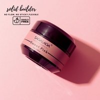 Gel de construction solide sans HEMA SAGALAGA avec logo personnalisé, rose doux, non collant, pour extension d'ongles, sculpture 3D, fourniture en gros pour salon
