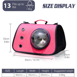 OEM <b>Cat</b> Space Capsule Pet Carriers Bag Transport Bubble <b>Box</b> Soft for Small Pet Dog <b>Cat</b> Travel Bag Breathable Pet Carriers Bag - Product Image 6
