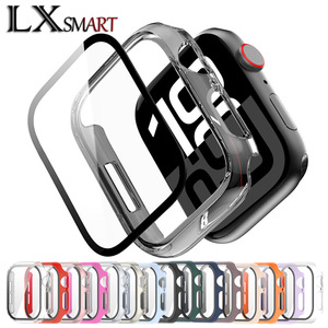Verre trempé + coque pour <span class=keywords><strong>Apple</strong></span> <span class=keywords><strong>Watch</strong></span>, protection d'écran 45mm 41mm <span class=keywords><strong>44mm</strong></span> 40mm 42mm, accessoires <span class=keywords><strong>Apple</strong></span> <span class=keywords><strong>Watch</strong></span> Série 10/9/8/7/6/5/<span class=keywords><strong>SE</strong></span> - Product Image 2