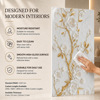 MORLENX Panneau mural décoratif en relief 3D à fleurs blanches, PVC UV imperméable, facile à nettoyer, pour l'intérieur du salon