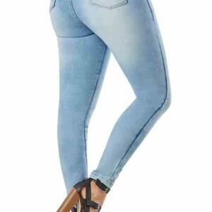 Jeans Casuales de Talla Grande 4XL para Mujer, Estilo Sexy de Club, Pantalones Acampanados Holgados Tipo Boyfriend, Lavado Claro y Oscuro, Denim Ajustado de Tiro Medio - Product Image 6