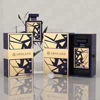 Flacon de parfum vide avec emballage boîte, flacon de parfum Aboland, flacon de parfum arabe Maison