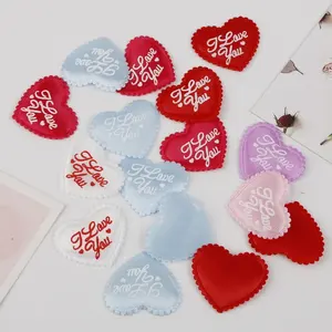 100Pcs 3.5cm Red Love Heart Wedding Decoration Flower Petals Artificial Table Throwing Confetti Valentine's Day Party Supplies