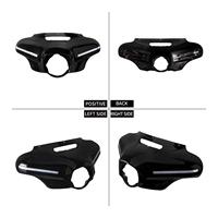 Cache-phare extérieur Batwing pour moto Harley Touring Electra Street Glide Ultra 2014-2024
