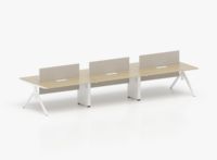 Postes de travail modulaires en bois écologiques de luxe modernes pour personnel, avec cloisons personnalisables en couleurs