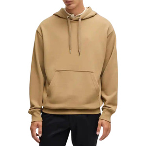 Sudadera con Capucha para Hombre, Diseño Urbano Contemporáneo, Color Sólido, Talla Grande, Algodón y Poliéster Ecológicos, para Invierno - Product Image 5