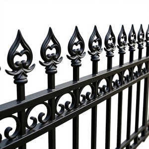 Balaji Metals Traditional Cast Iron Powder Coated Fence <b>Post</b> <b>Cap</b> Hollow Ornamental Spearhead Decorative Finial Garden Gate - Product Image 1